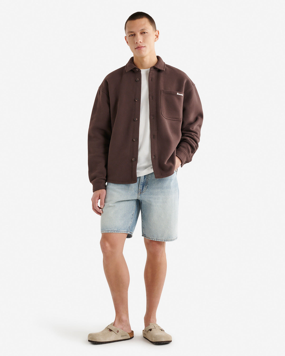 Cloud Fleece Shirt / BLACK COFFEE