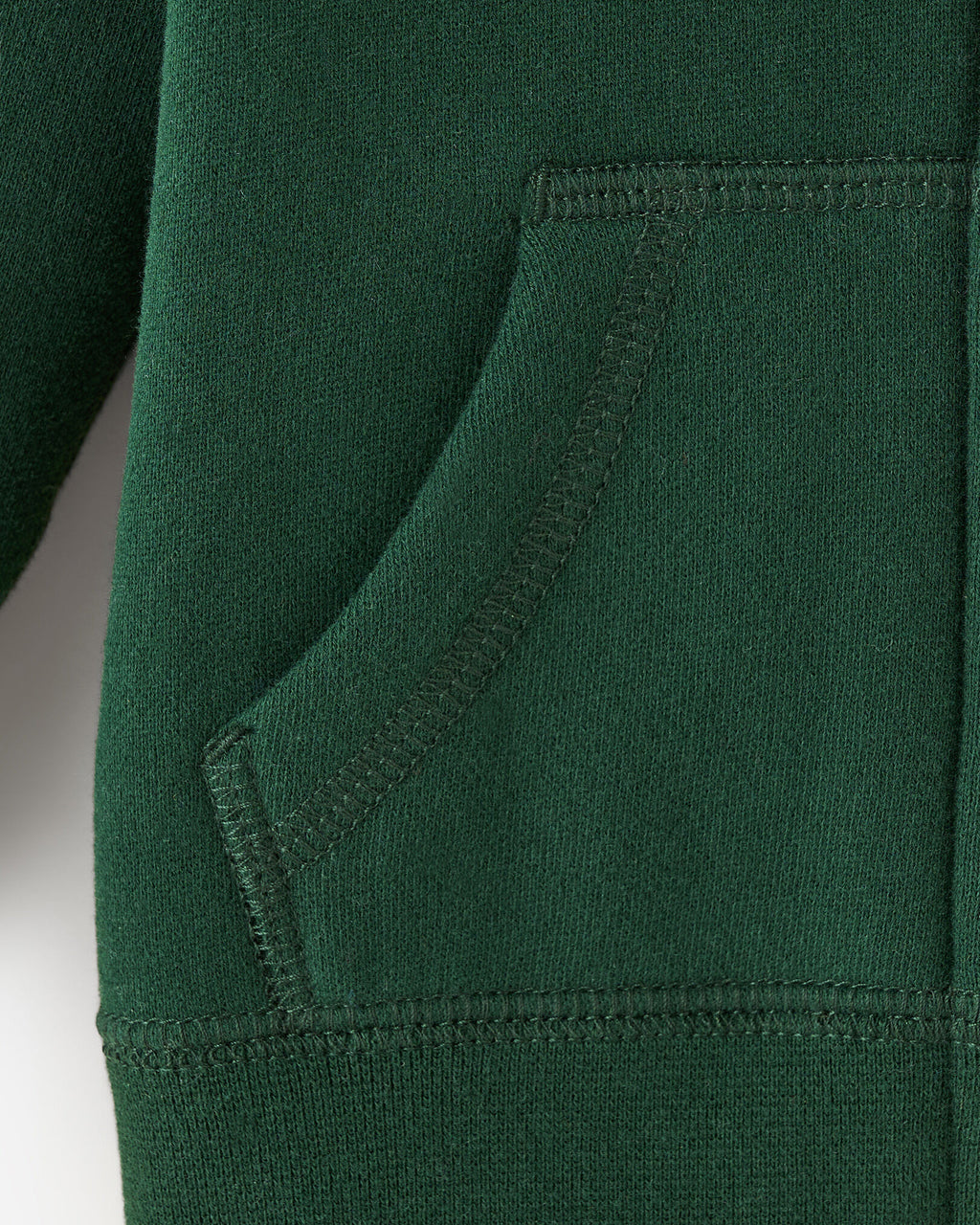 Baby Organic Original Full Zip Hoodie / VARSITY GREEN