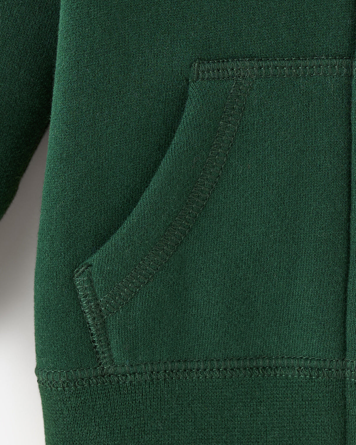 Baby Organic Original Full Zip Hoodie / VARSITY GREEN