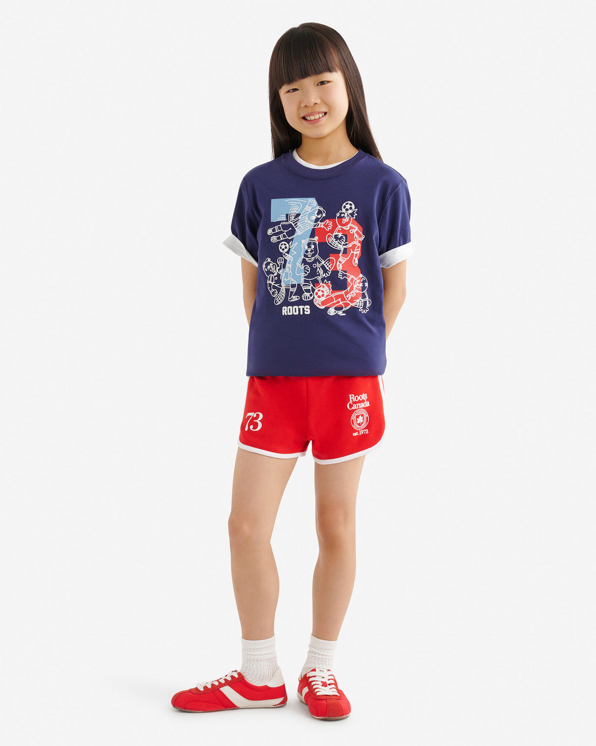 Kids Beaver League T-Shirt / INDIGO INK
