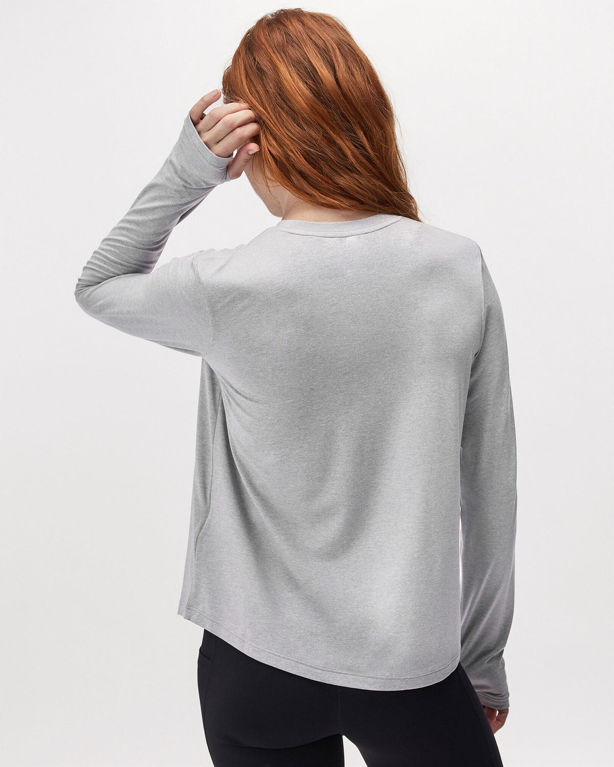 Renew Knit Classic Long Sleeve Top / HEATHER GREY