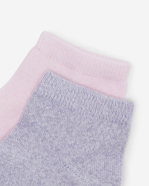 Adult Cooper Ped Sock 2 Pack / PINK SALT PEPPER