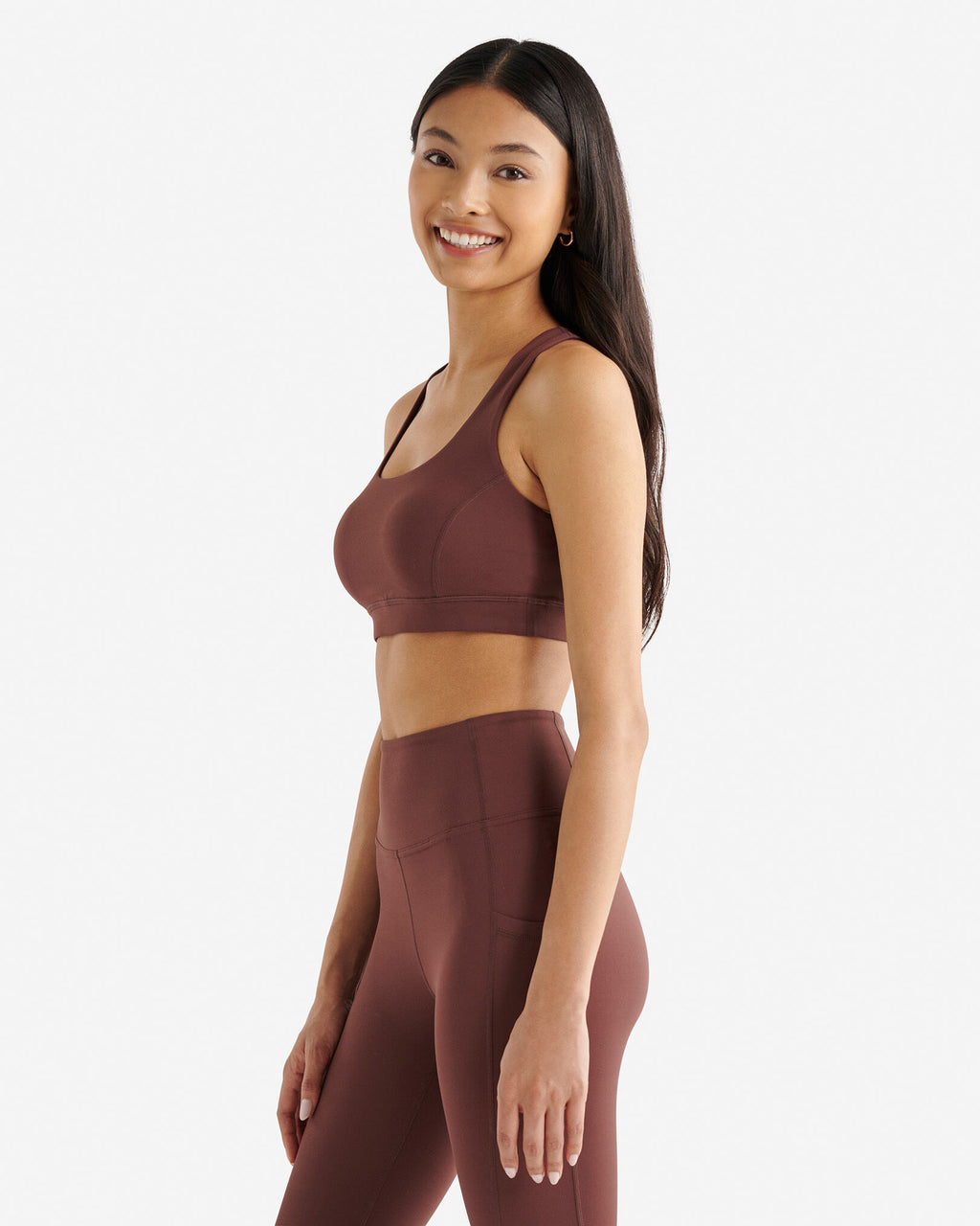 Restore Stretch Sports Bra / HAZELNUT BROWN