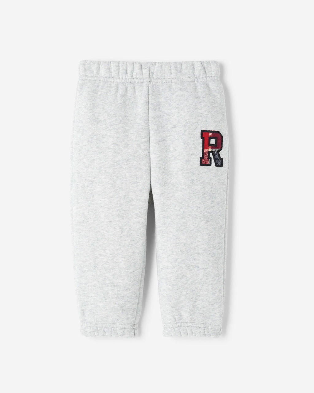 Baby Plaid Applique Sweatpant / ATHLETIC GREY MIX