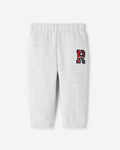 Baby Plaid Applique Sweatpant / ATHLETIC GREY MIX