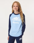 Kids Cooper Baseball Long Sleeve T-Shirt / TRUE NAVY