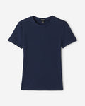 Roam Rib Fitted Short Sleeve Top / NAVY BLAZER