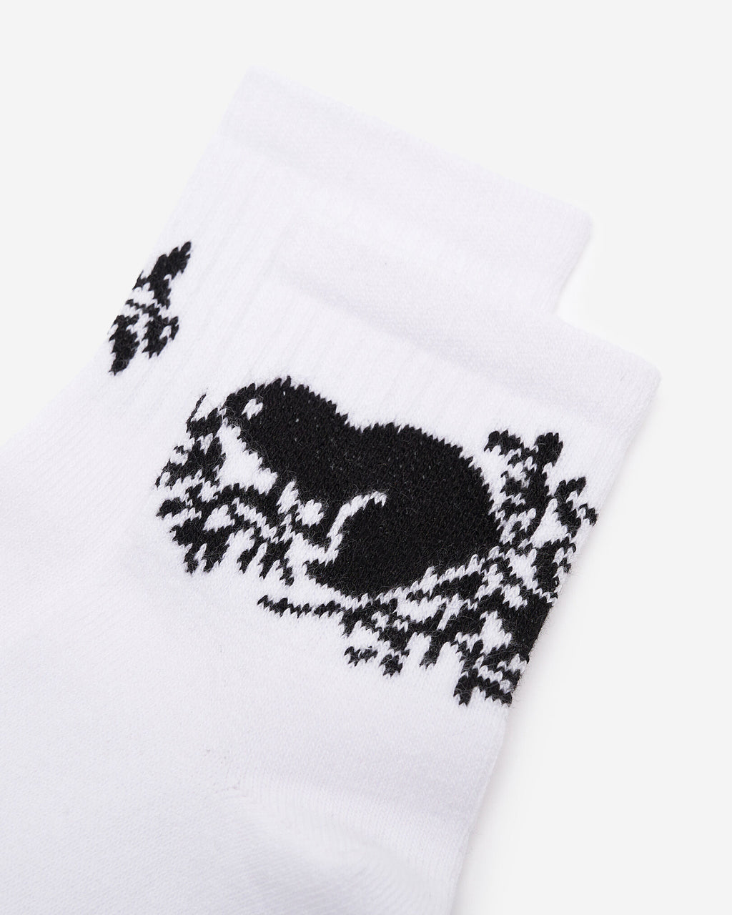 Adult Cooper Beaver Ankle Sock / WHITE