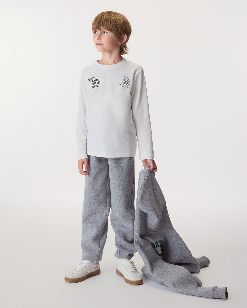 Kids  Academy Long Sleeve T-Shirt / EGRET