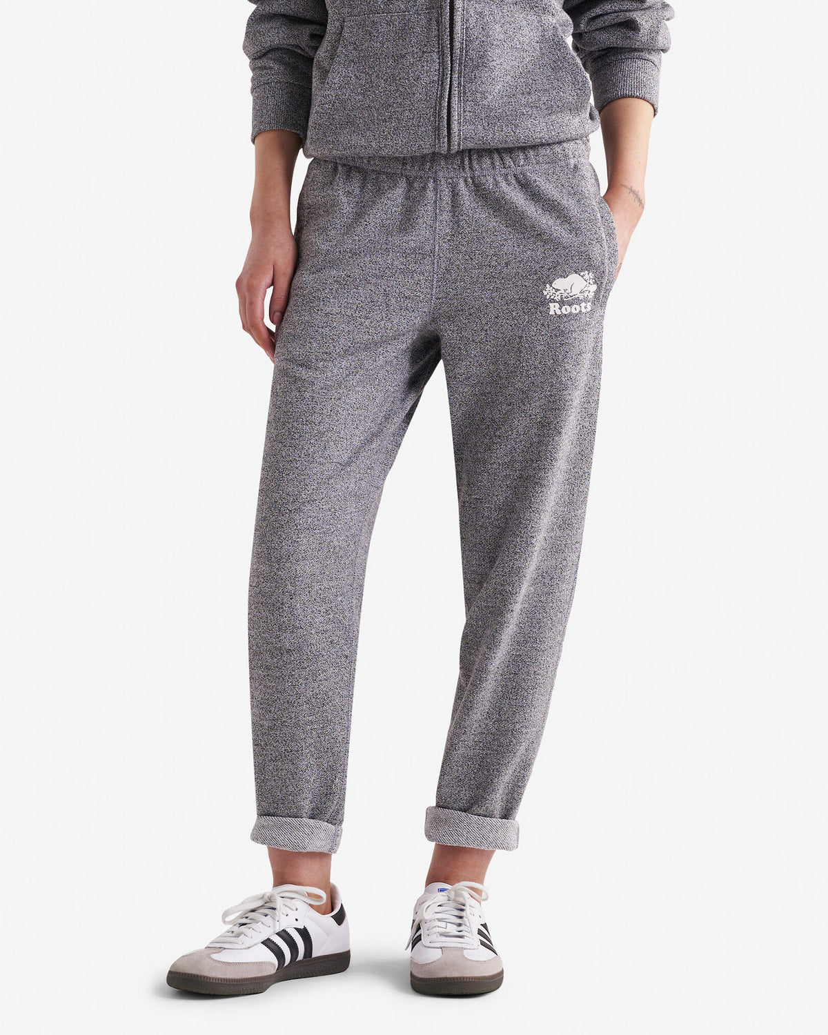 Organic Original Terry Ankle Sweatpant / SALT & PEPPER