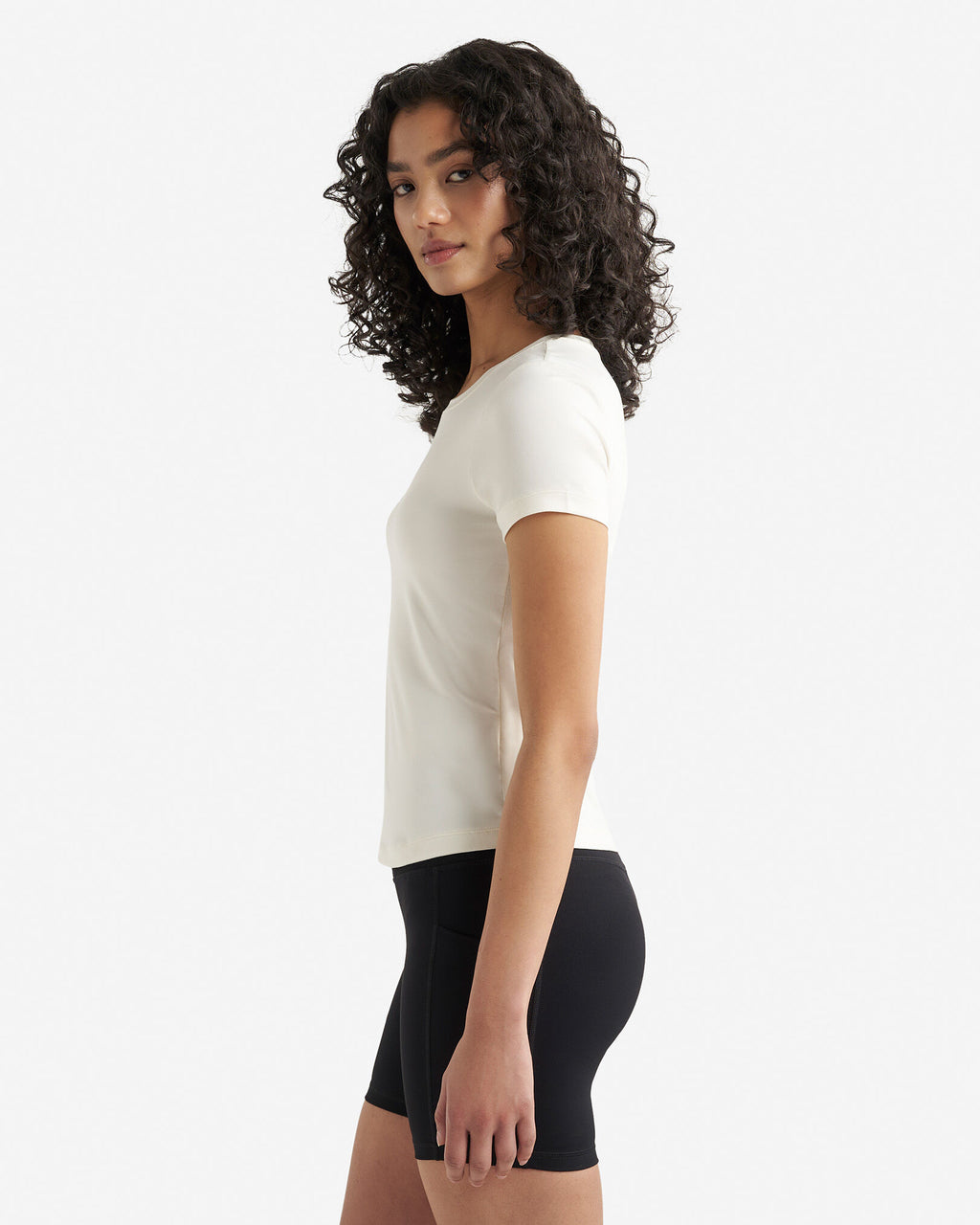 Renew Knit Short Sleeve T-Shirt / EGRET
