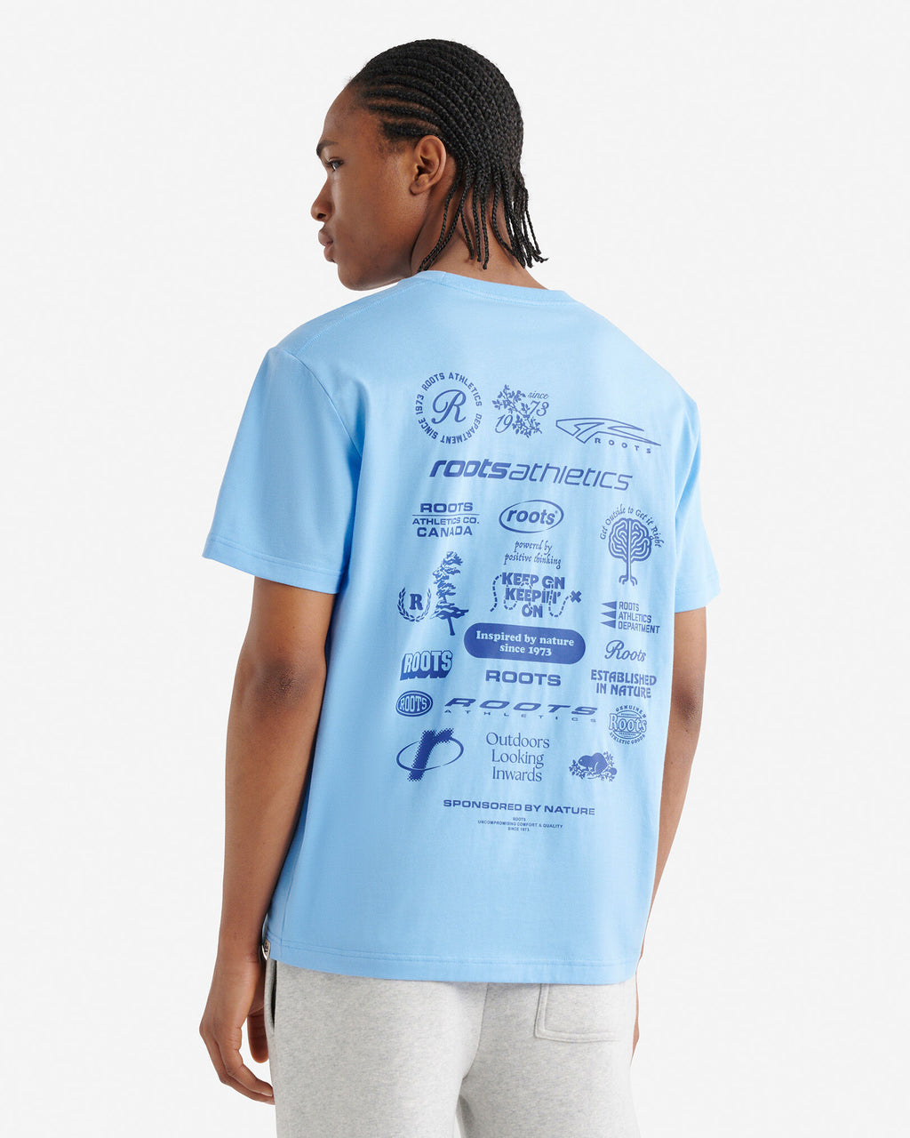 Mens Sponsored By Nature T-Shirt / ISLAND BLUE
