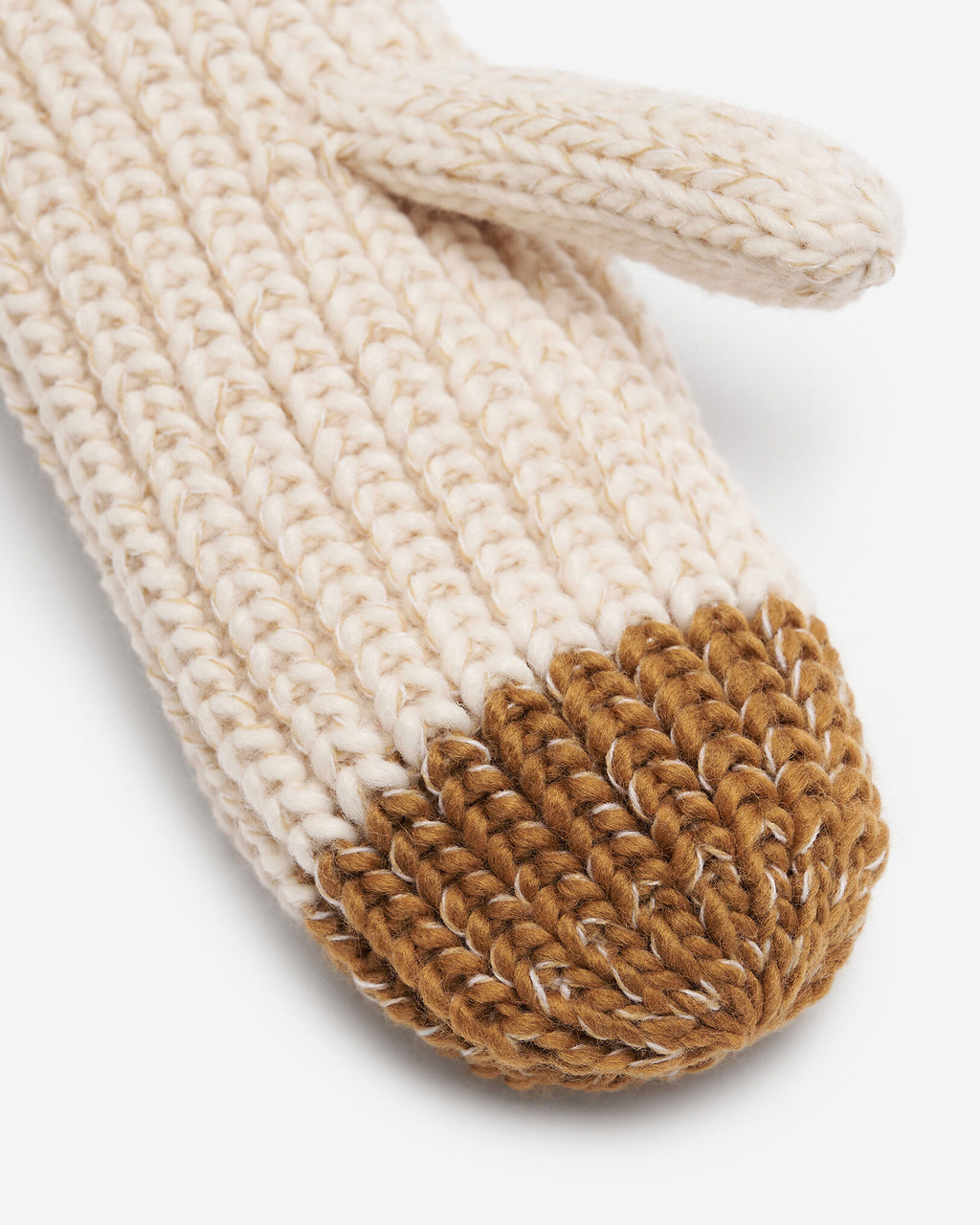 Adult Chunky Cabin Mitten / OATMEAL MIX