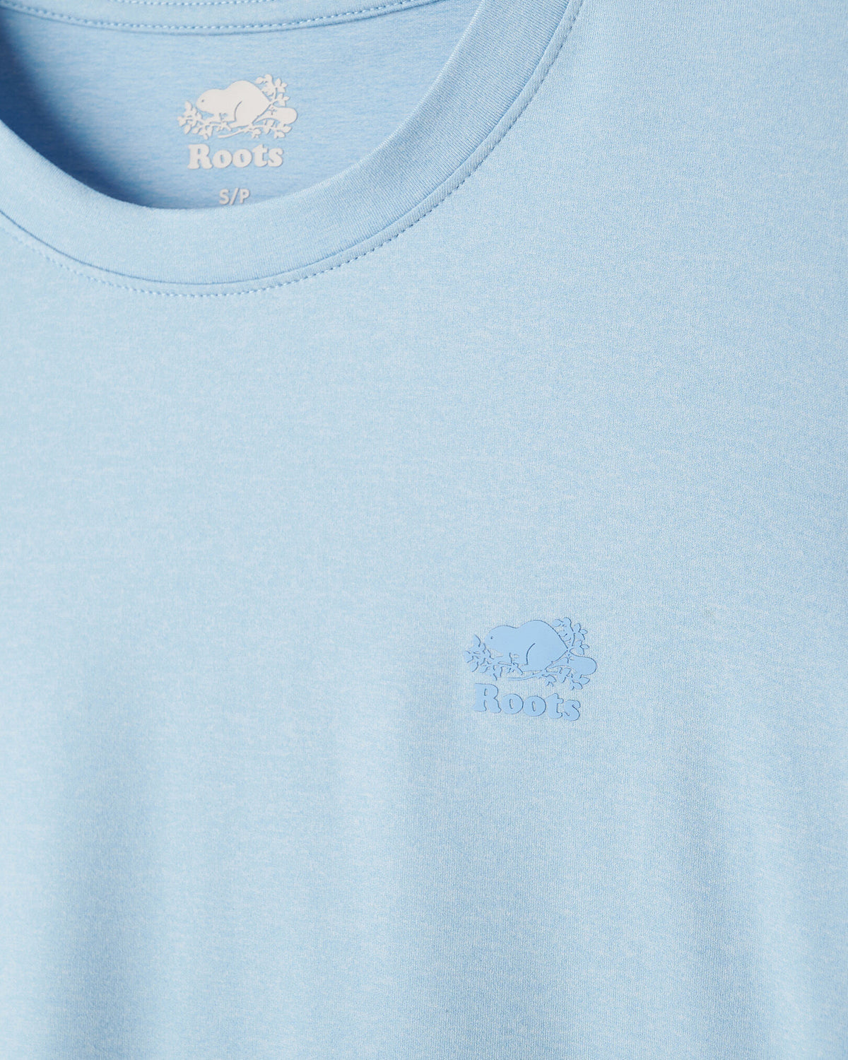 Renew Knit Classic Short Sleeve Top / LIGHT SKY BLUE MIX