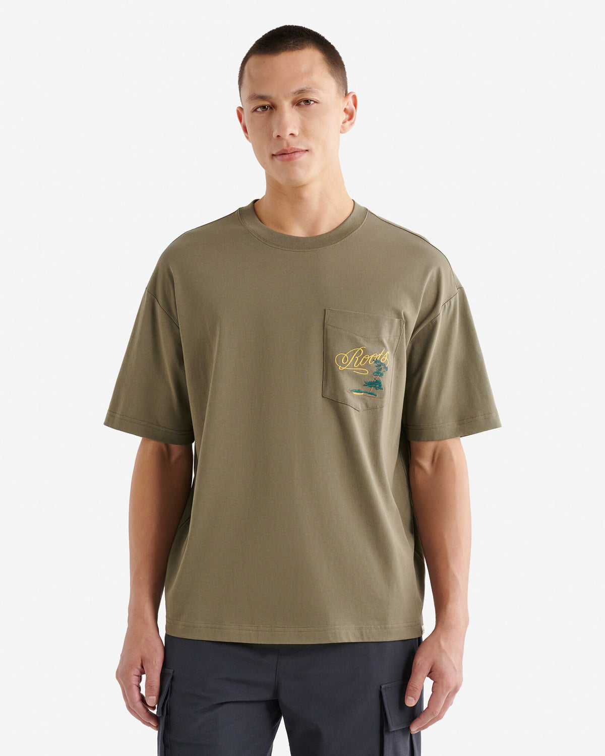 Mens Pocket Trail Relaxed T- Shirt / KALAMATA