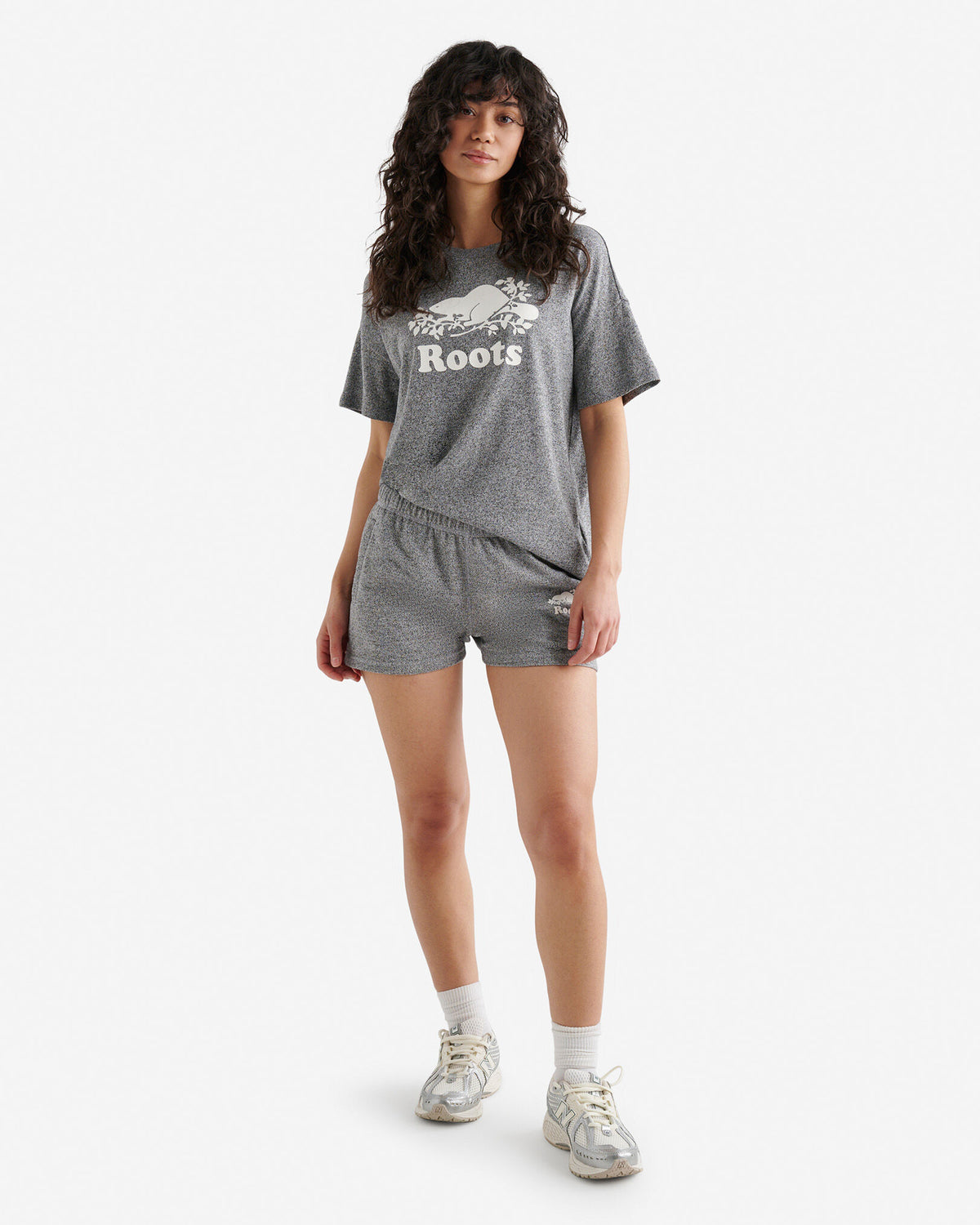 Organic Original Terry Sweatshort 3 Inch / SALT & PEPPER