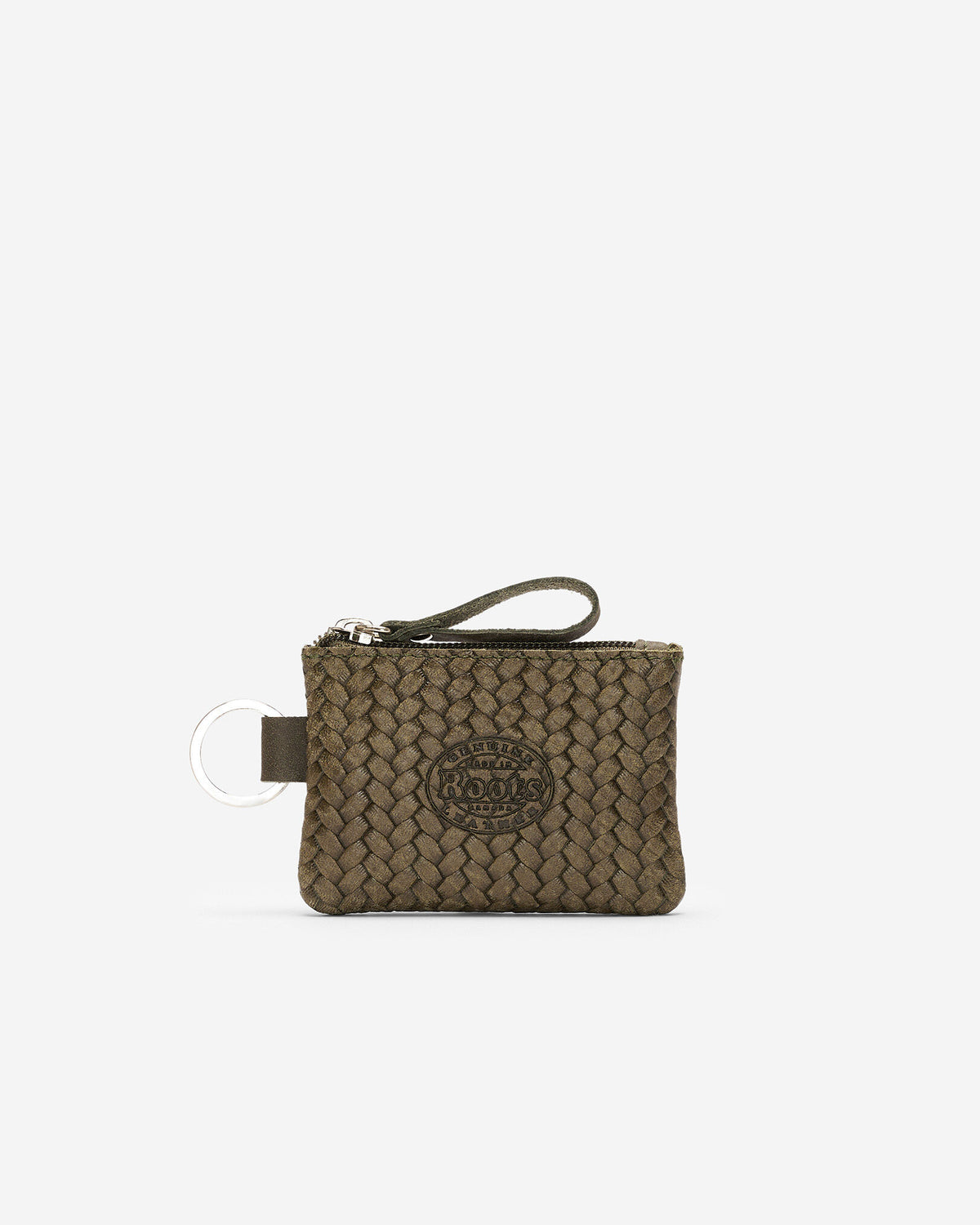 Top Zip Pouch Woven / OLIVE