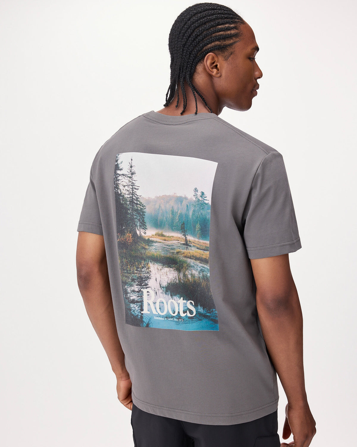 Mens Backtrail T-Shirt / CLIFFSTONE GREY