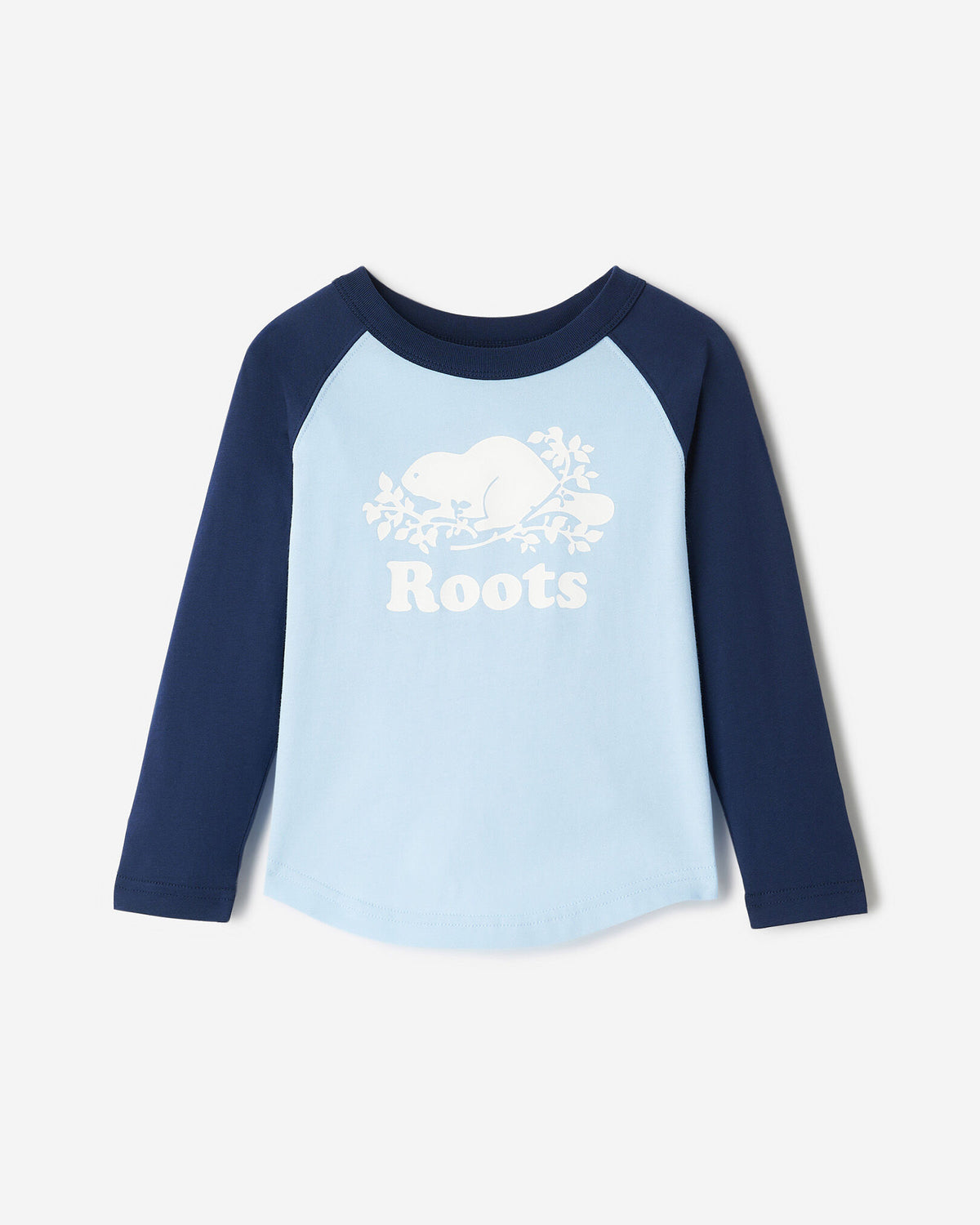 Toddler Cooper Baseball Long Sleeve T-Shirt / TRUE NAVY