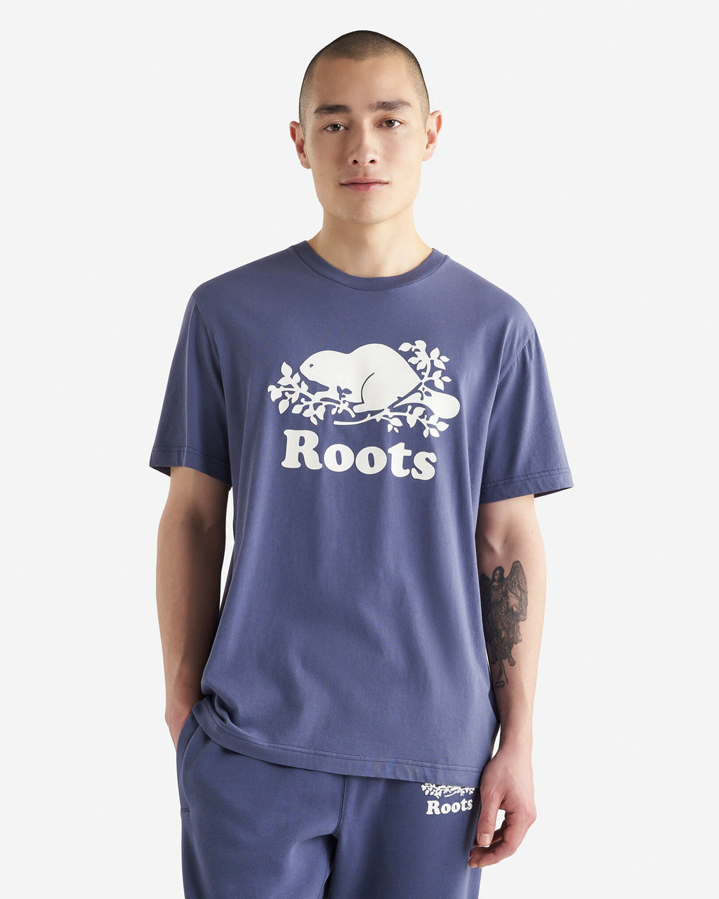 Mens Organic Cooper Beaver T-Shirt / NIGHTSHADOW BLUE