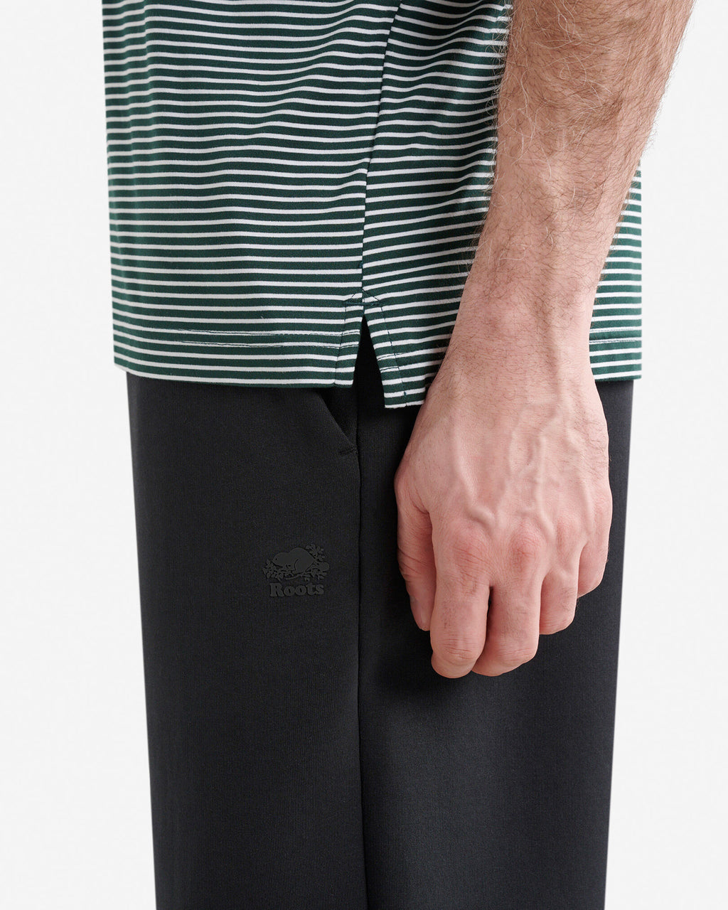 Renew Knit Striped Polo / VARSITY GREEN STRIPE