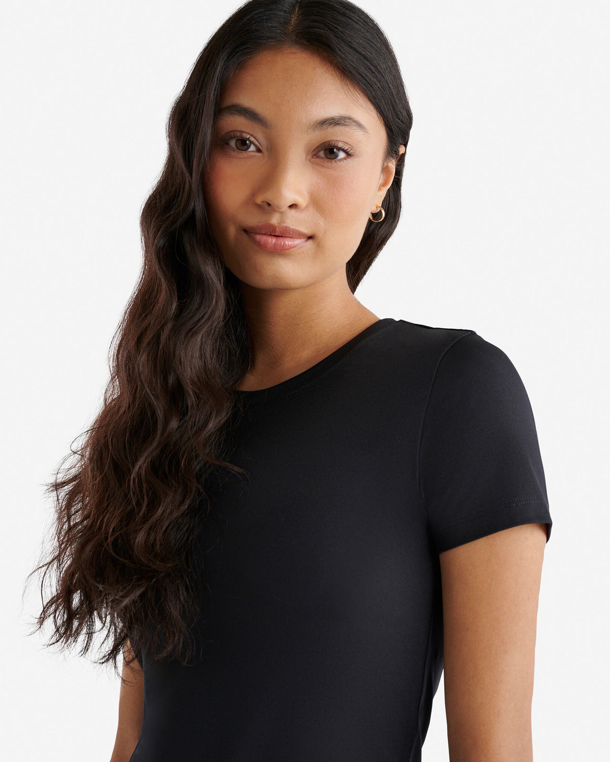 Renew Knit Short Sleeve T-Shirt / BLACK