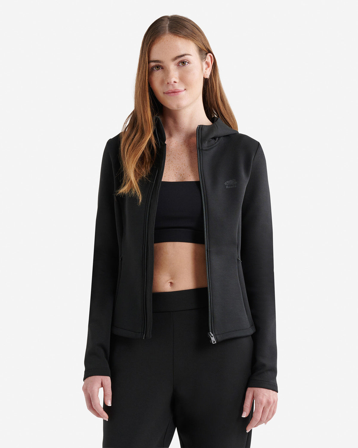 Roam Hooded Full Zip / BLACK