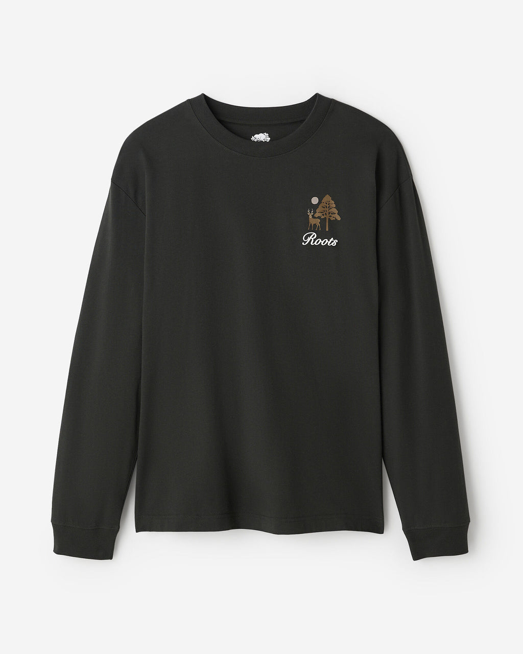 Patchwork Long Sleeve T-Shirt / RAVEN