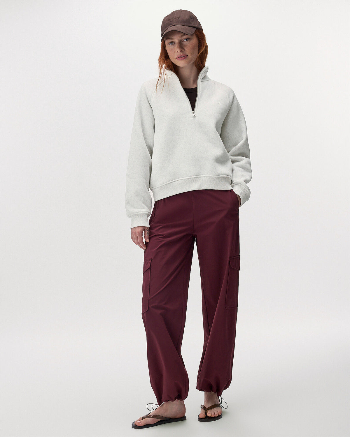 Cloud Quarter Zip / WHITE MIX