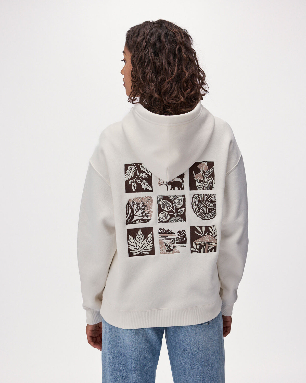 Patchwork Studio Hoodie / EGRET