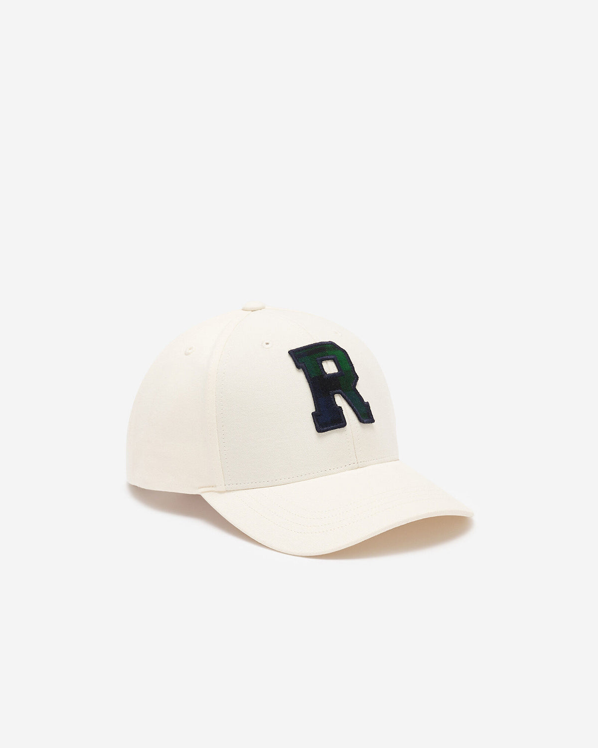 Plaid Baseball Cap / EGRET