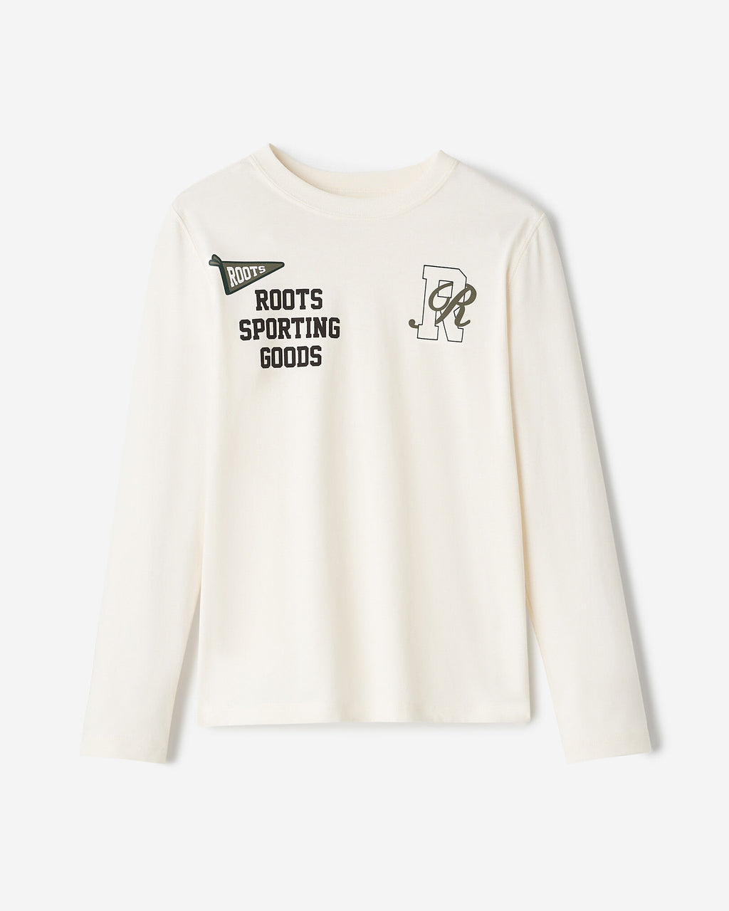 Kids  Academy Long Sleeve T-Shirt / EGRET