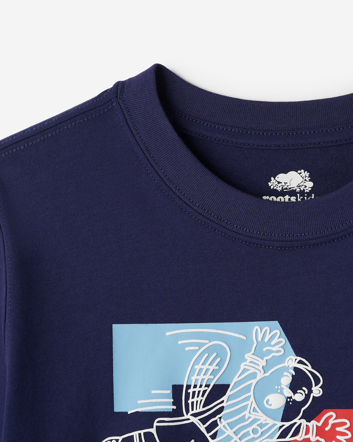 Kids Beaver League T-Shirt / INDIGO INK