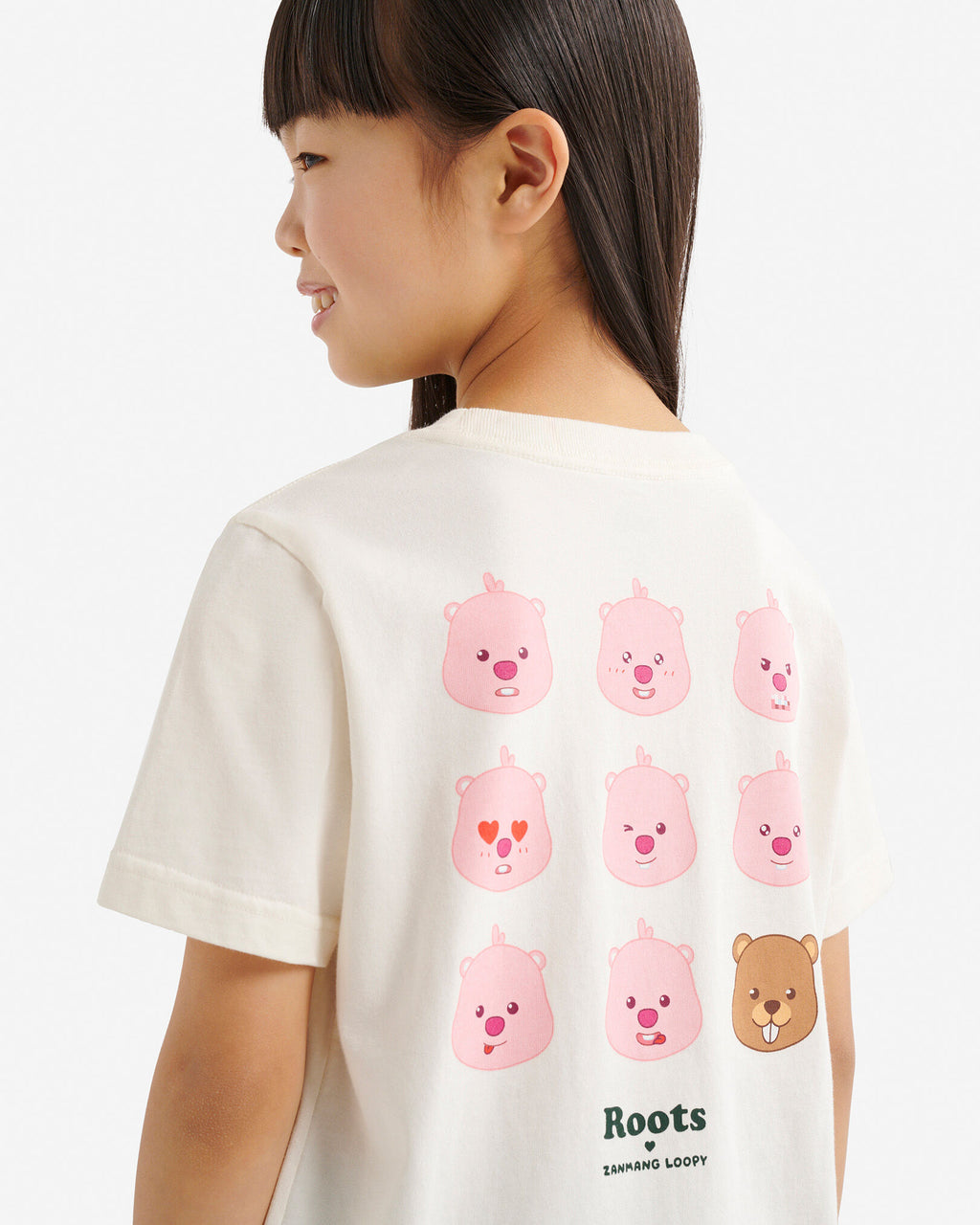Kids  X Zanmang Loopy T-Shirt / EGRET