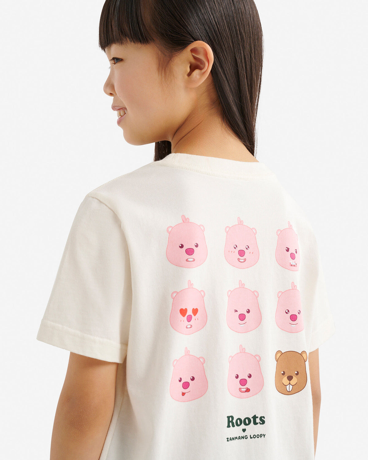 Kids  X Zanmang Loopy T-Shirt / EGRET