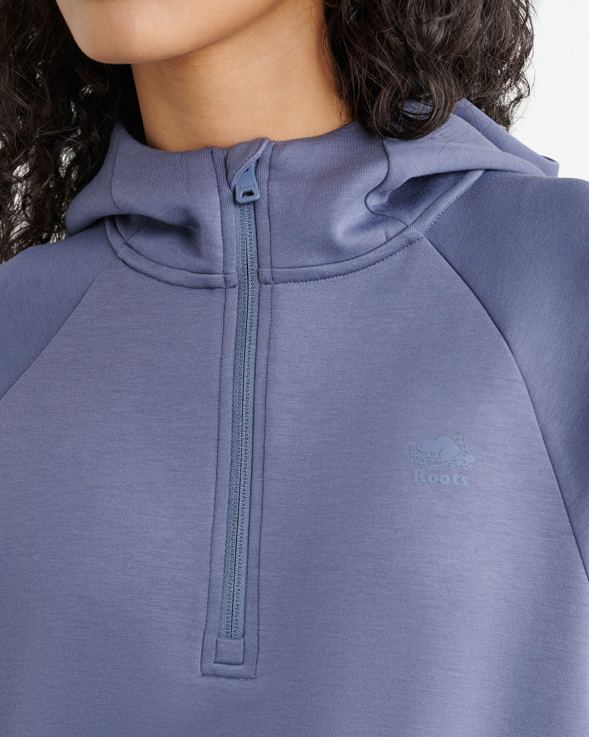 Roam Quarter Zip Hoodie / TIDAL BLUE