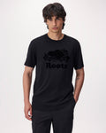Mens Organic Cooper Beaver T-shirt / BLACK/BLACK