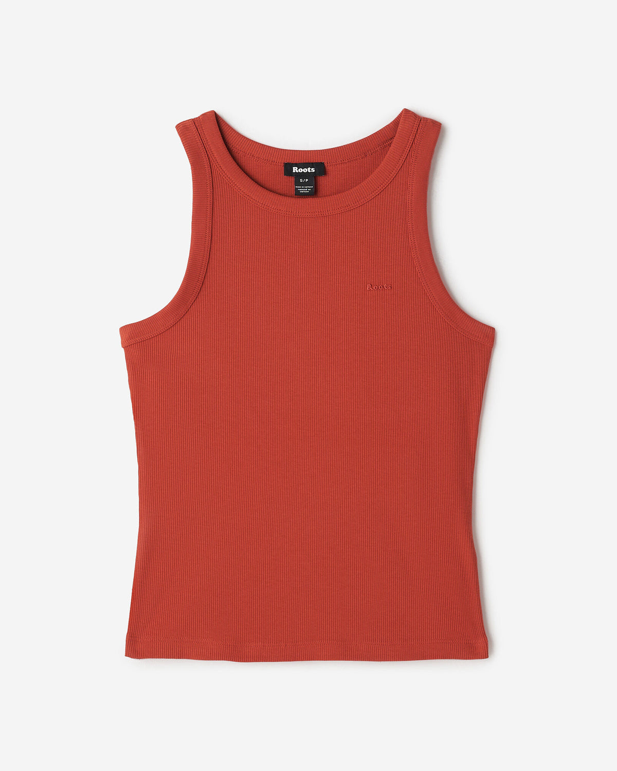 Roam Rib Fitted Tank Top / CANYON RED