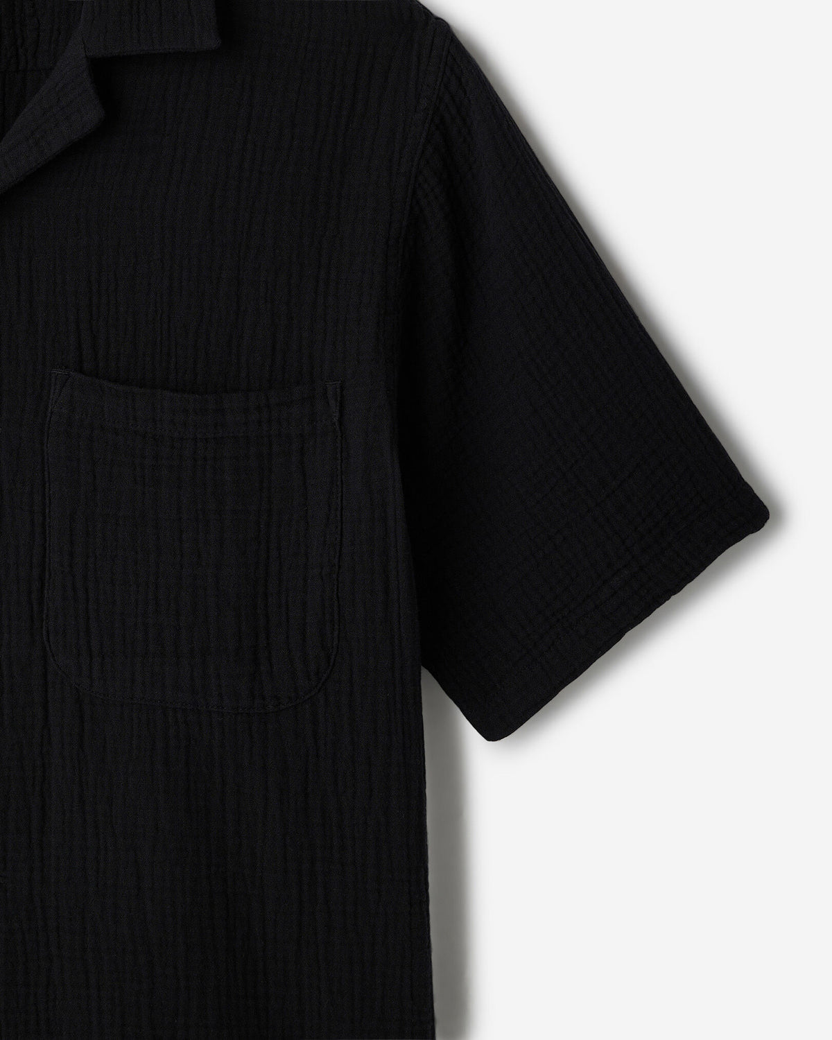 Isla Camp Shirt / BLACK