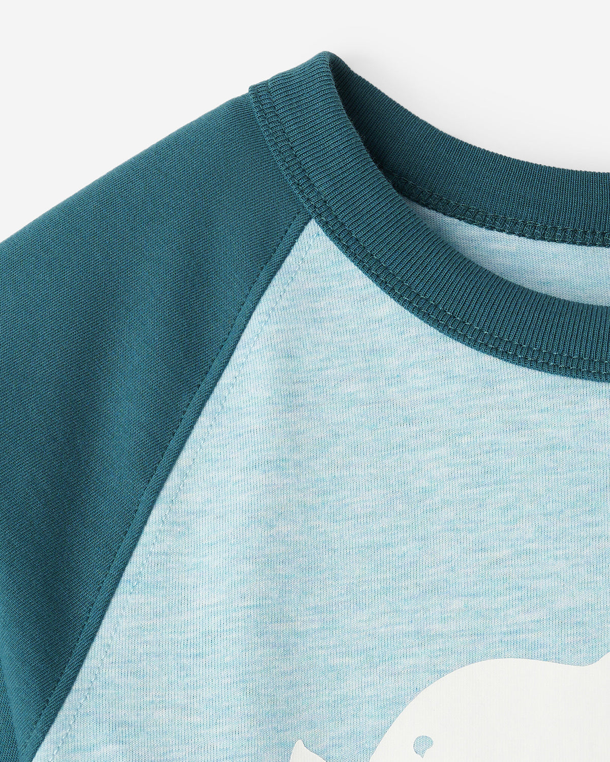 Kids Cooper Baseball Long Sleeve T-Shirt / OCEAN TEAL