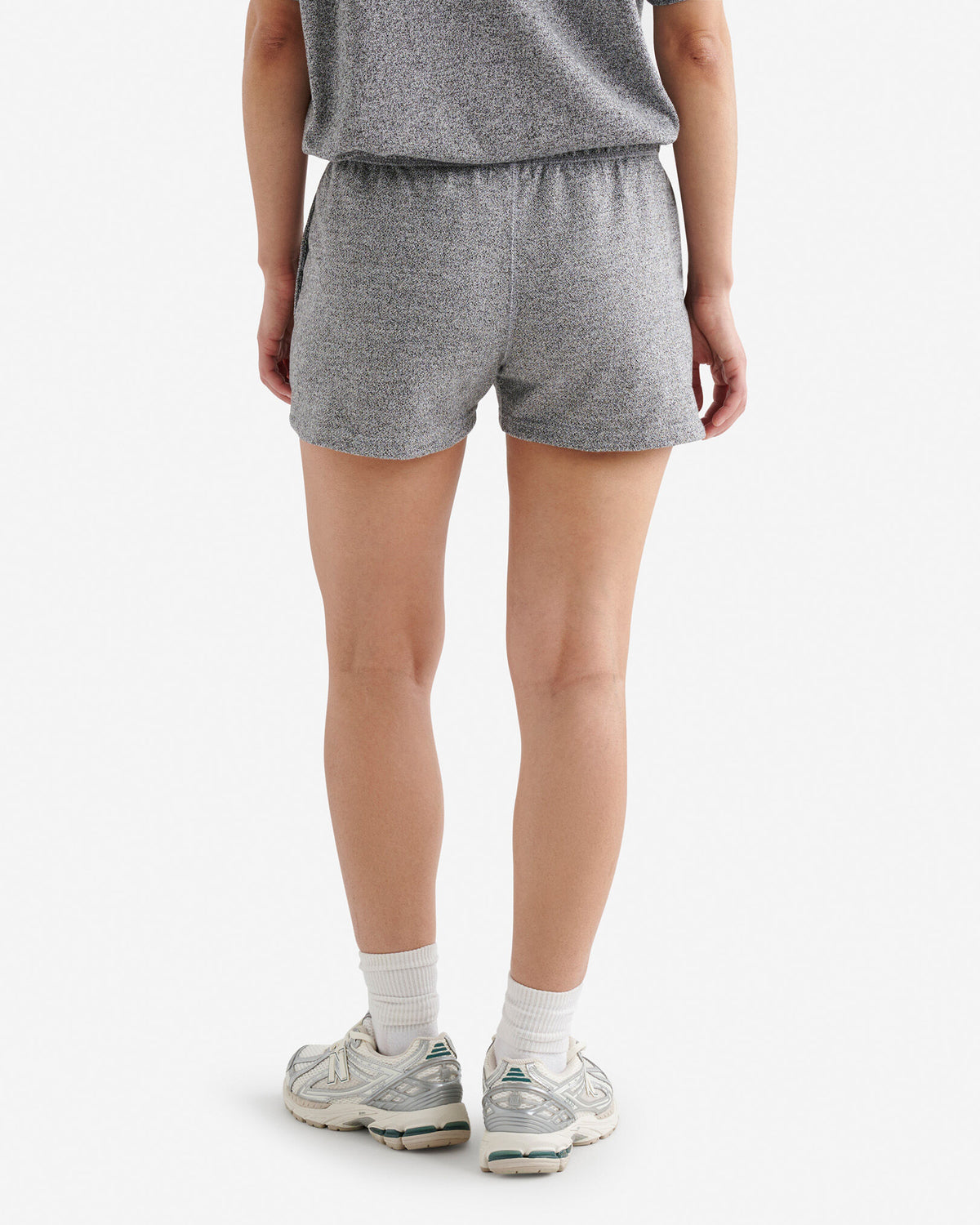 Organic Original Terry Sweatshort 3 Inch / SALT & PEPPER