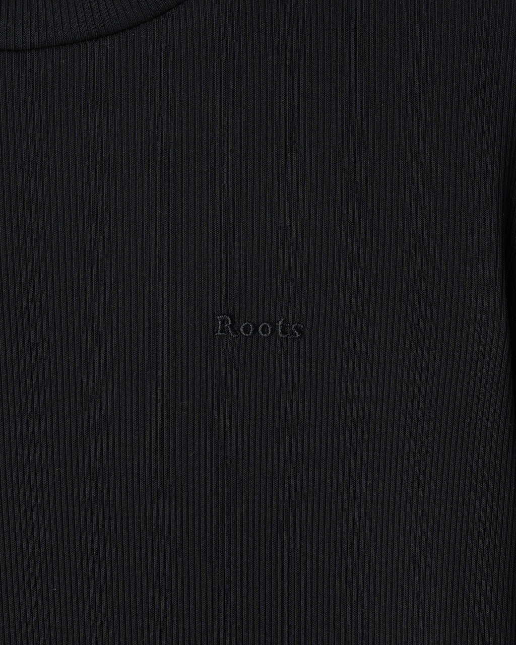 Roam Rib Fitted Long Sleeve Top / BLACK