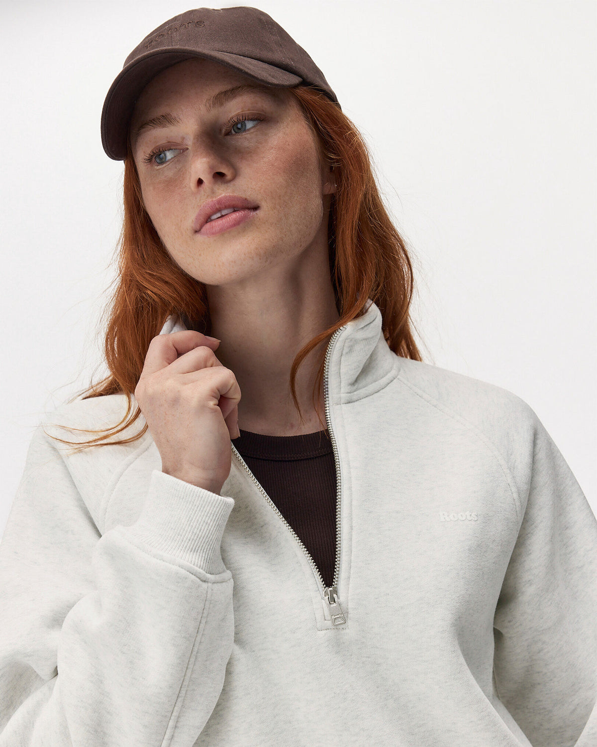 Cloud Quarter Zip / WHITE MIX