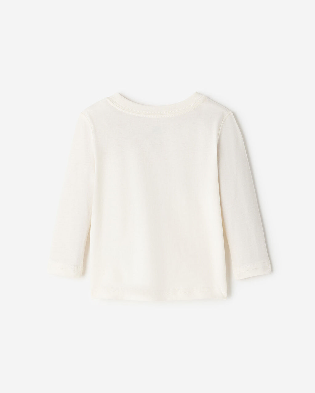Baby Cozy Bear Long Sleeve T-Shirt / EGRET
