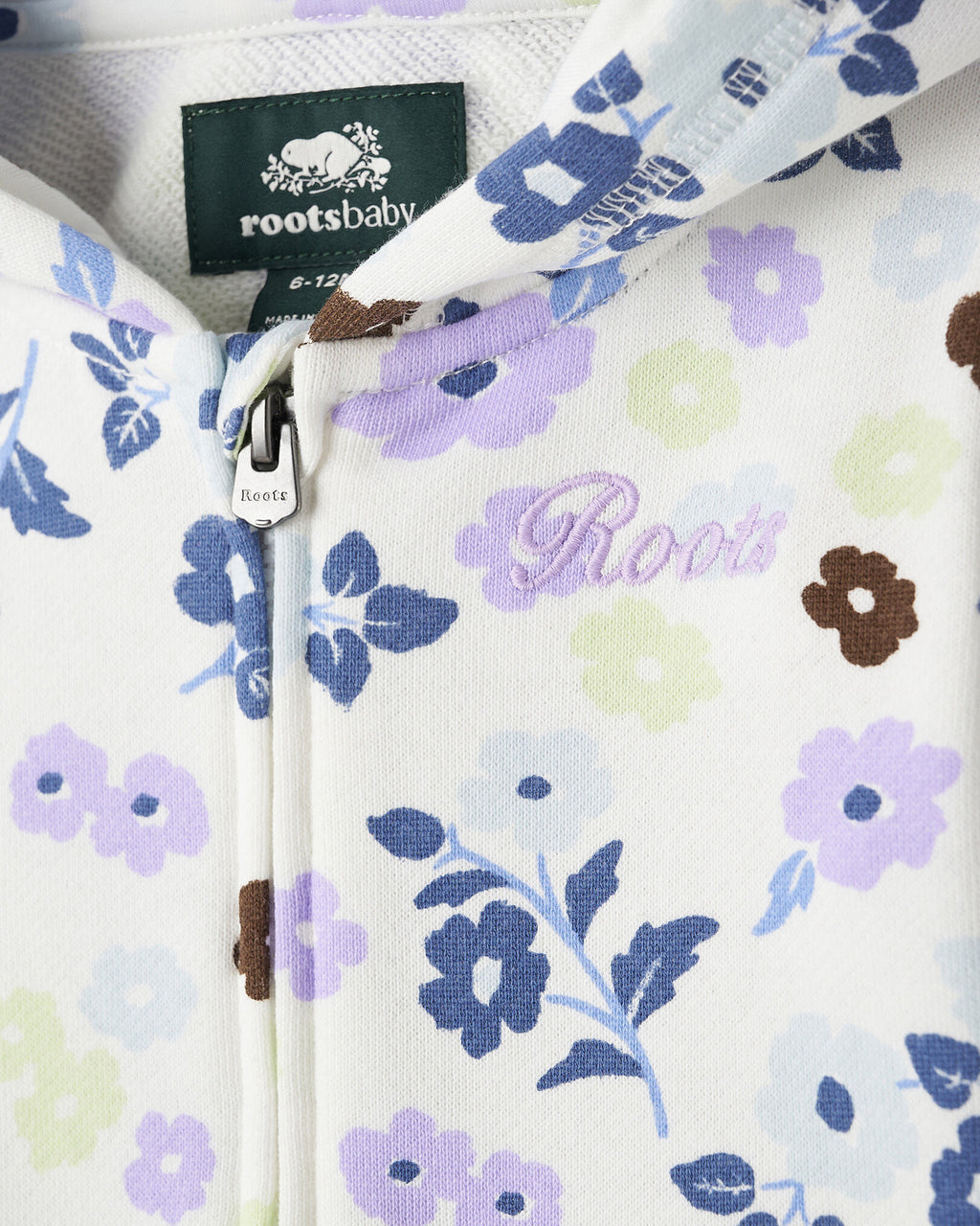 Baby Floral Full Zip Hoodie / MULTI
