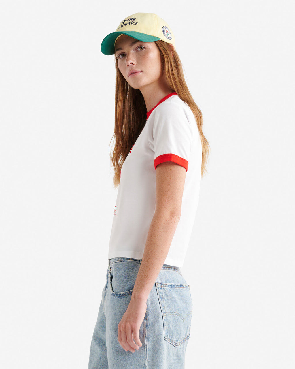 Northern Athletics Ringer T-Shirt / WHITE
