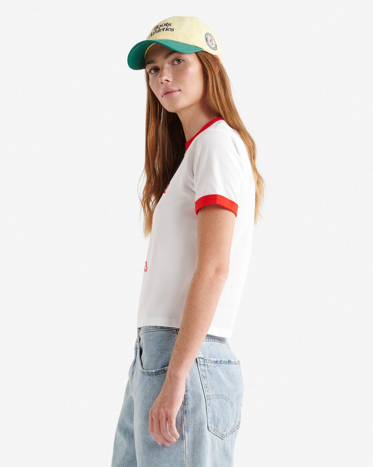 Northern Athletics Ringer T-Shirt / WHITE