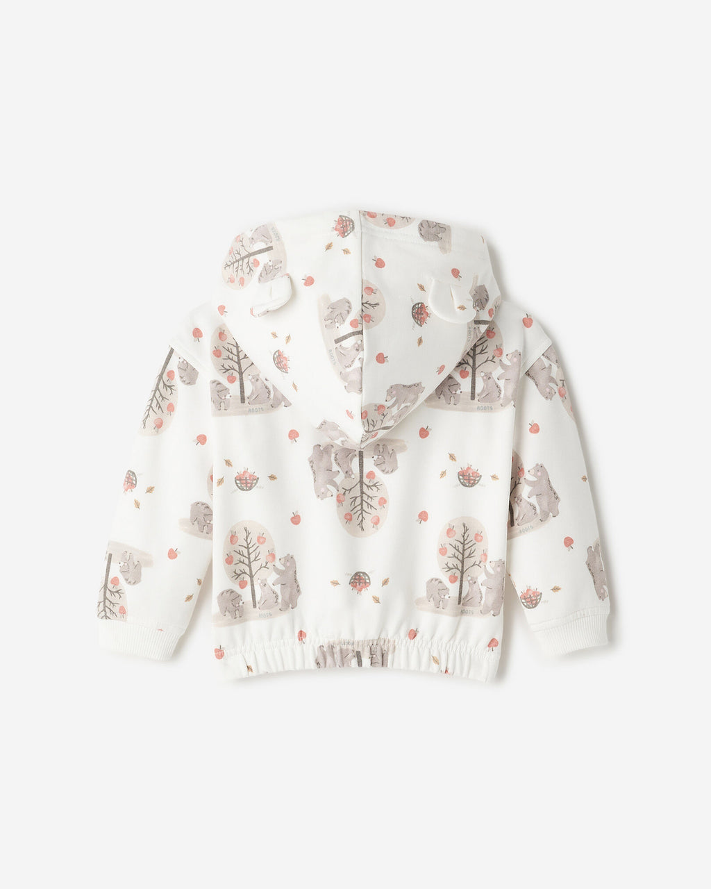 Baby Cozy Bear Full Zip Hoodie / EGRET