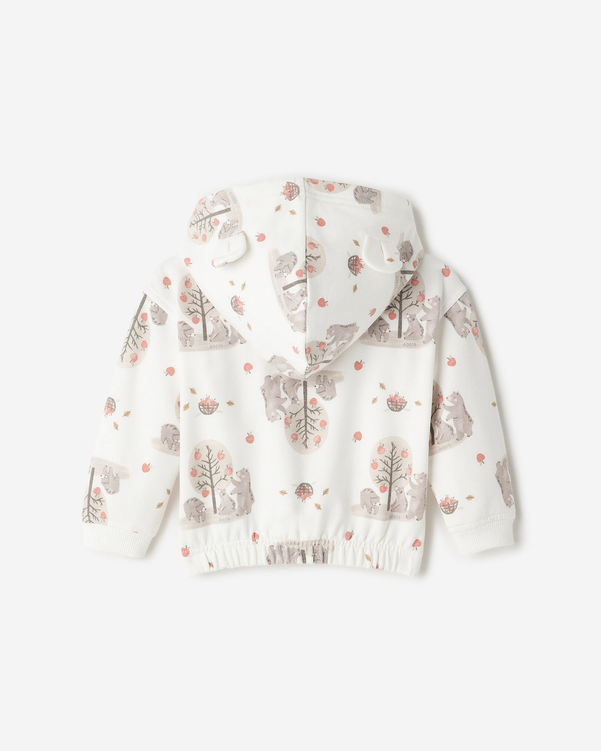 Baby Cozy Bear Full Zip Hoodie / EGRET