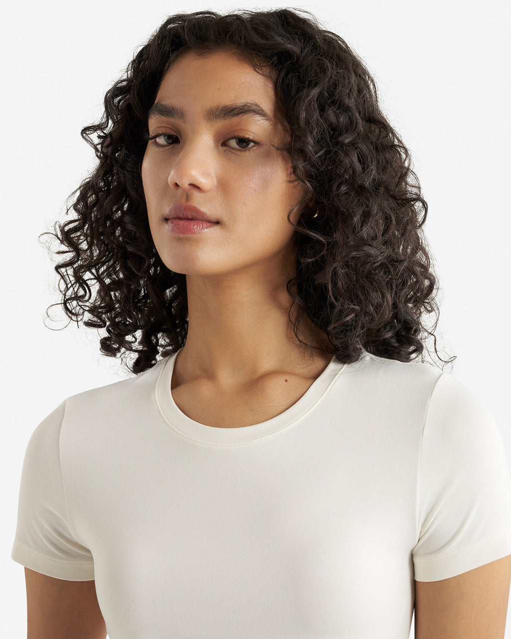 Renew Knit Short Sleeve T-Shirt / EGRET